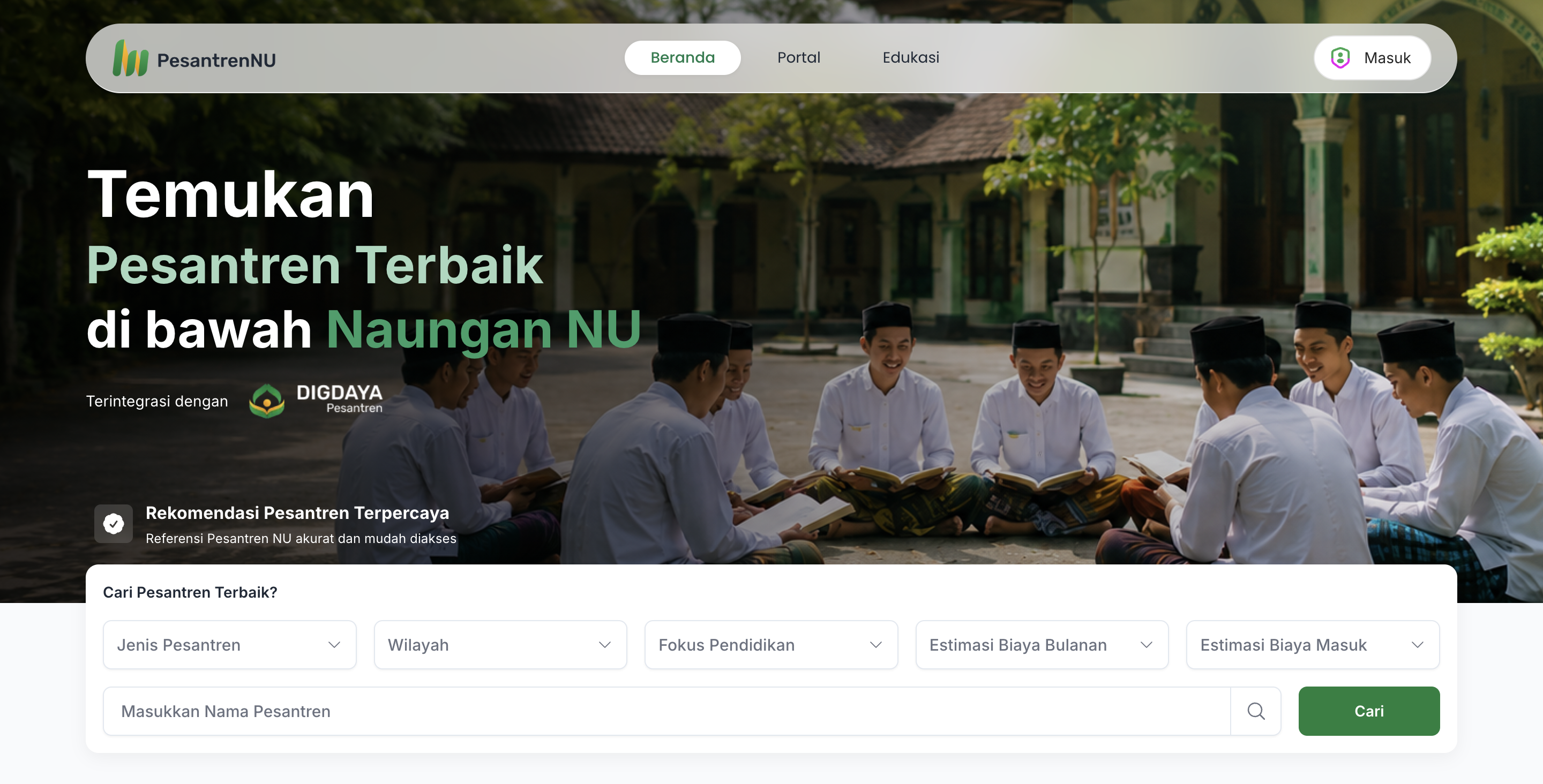 Untuk Pertama Kalinya, Ribuan Pesantren NU Bisa Ditemukan Siapa Saja